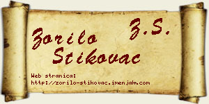 Zorilo Štikovac vizit kartica
